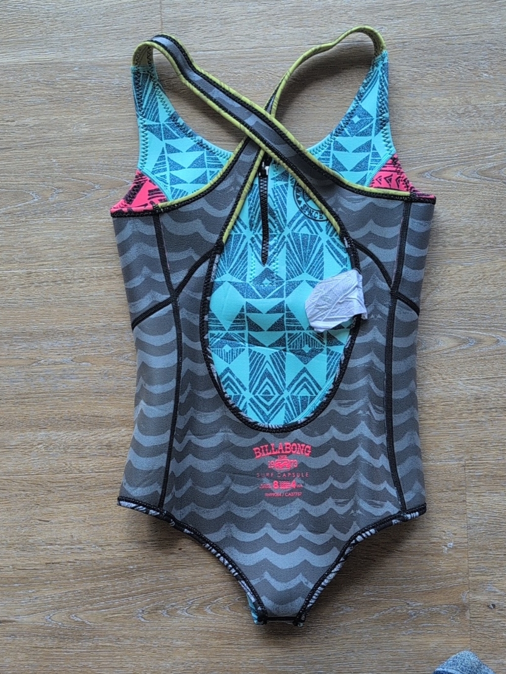 Billabong Open Back Neoprene Surf Suit, Size 4 - Picture 7 of 7